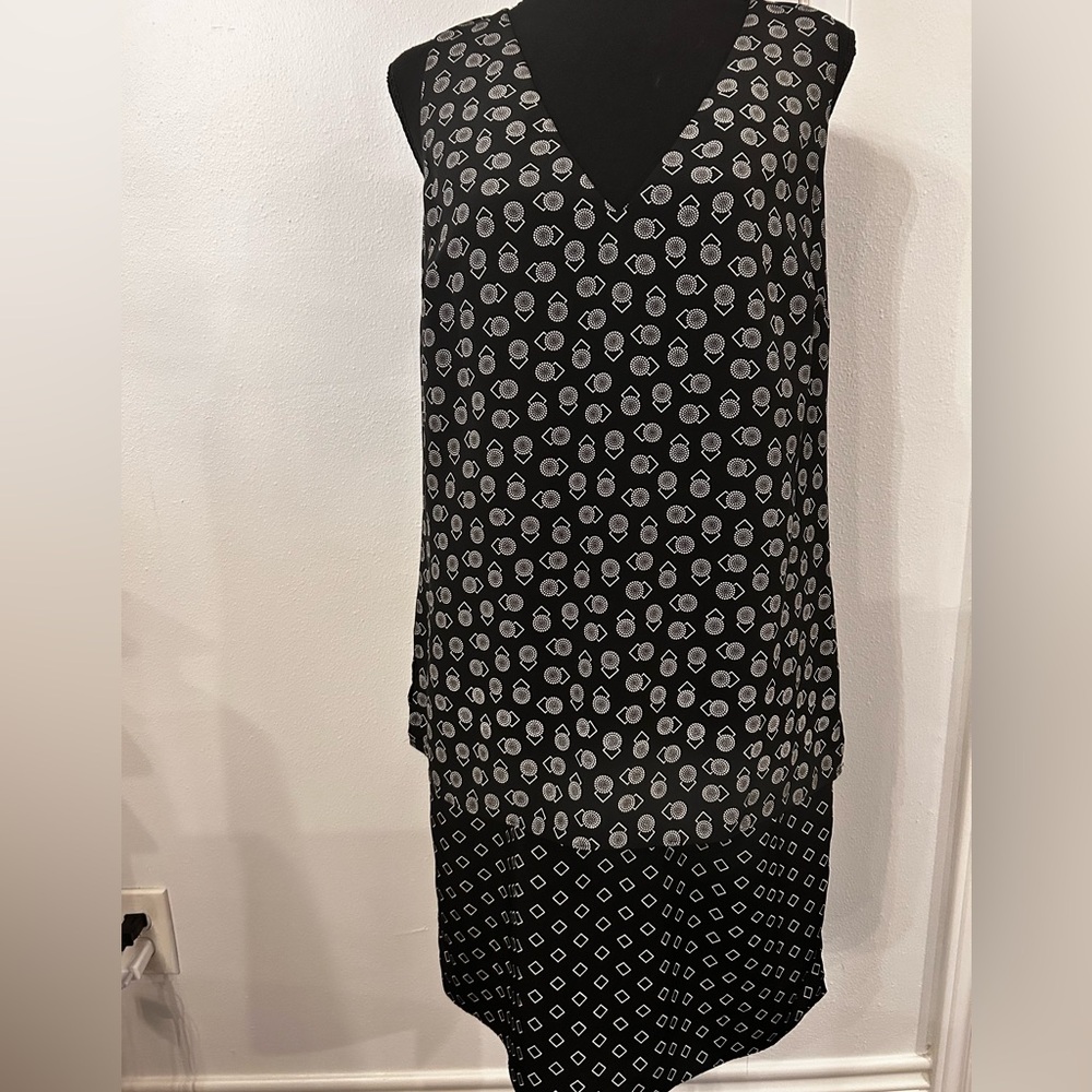 Ralph Lauren Black and White Patterned Dress Size‎ 6